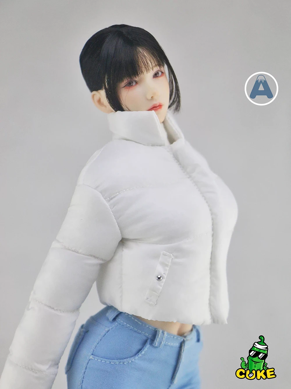 【30days Customized】1/6 Scale Female Soldier Short Down Coat Fashion Warm Puff Bread Jacket for 12" Action Figure Model Toy view 2