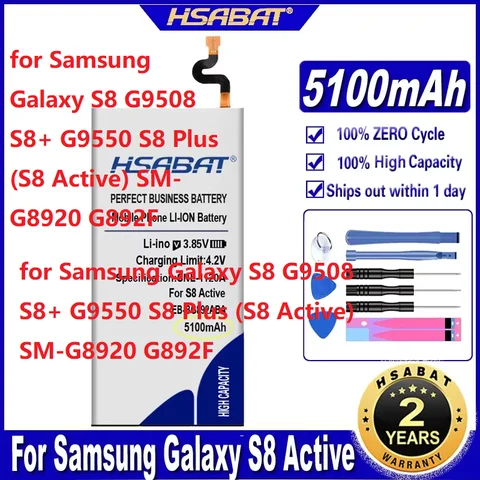 Batería para Samsung Galaxy S8 G9508 S8+ G9550 S8 Plus (S8 Active) SM-G8920 G892F