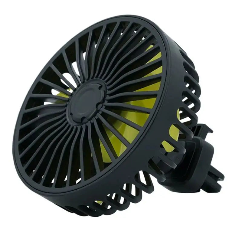 

5V USB Powered Compact Electric Cooling Air Circulator Car USB Fan 3 Speed Strong Wind Car Cooling for Home Outdoors Automobile