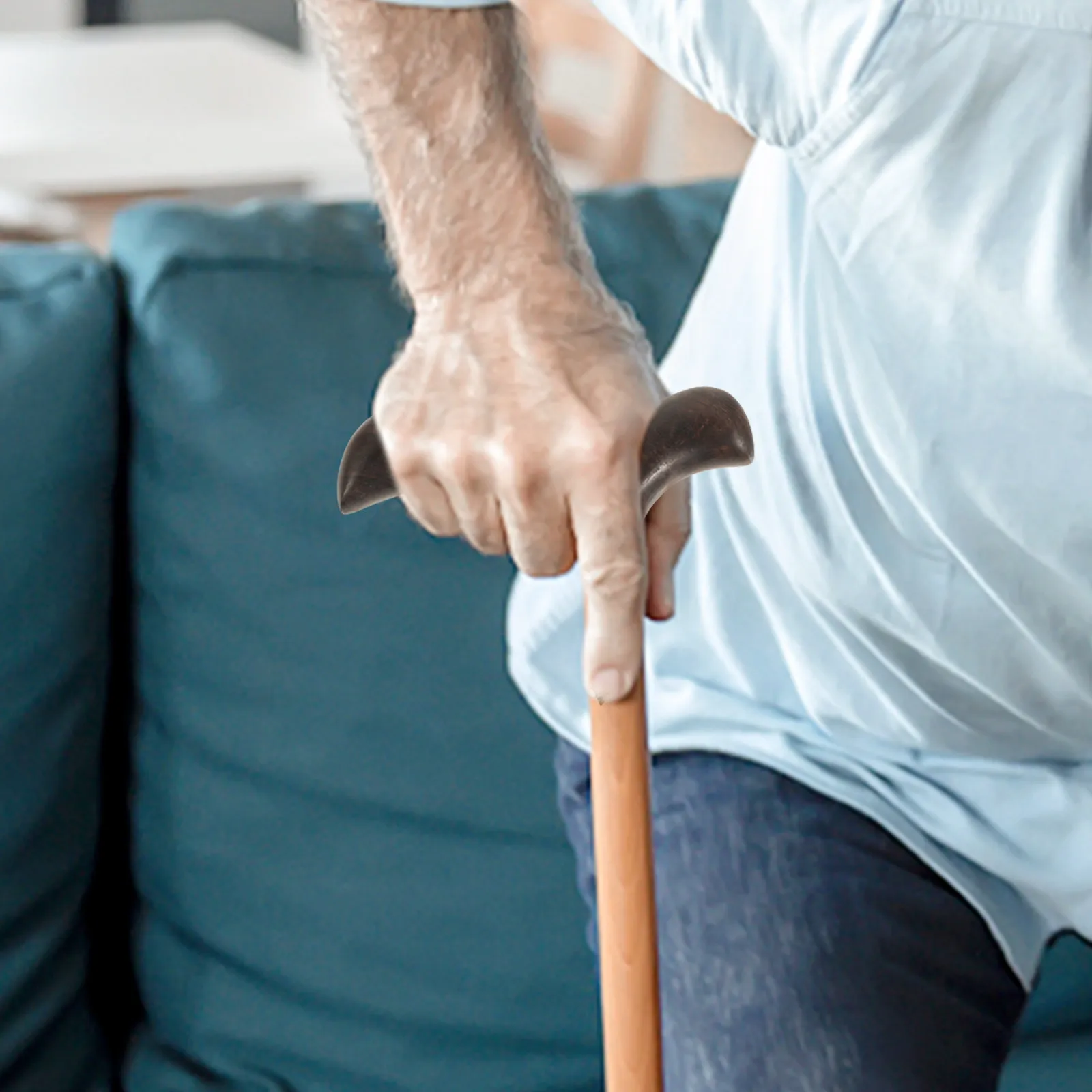 

Wood Stick Handle Polished Ergonomic Handmade Cane Head Replacement Walking Stick Handle for Men Women Outdoor Use