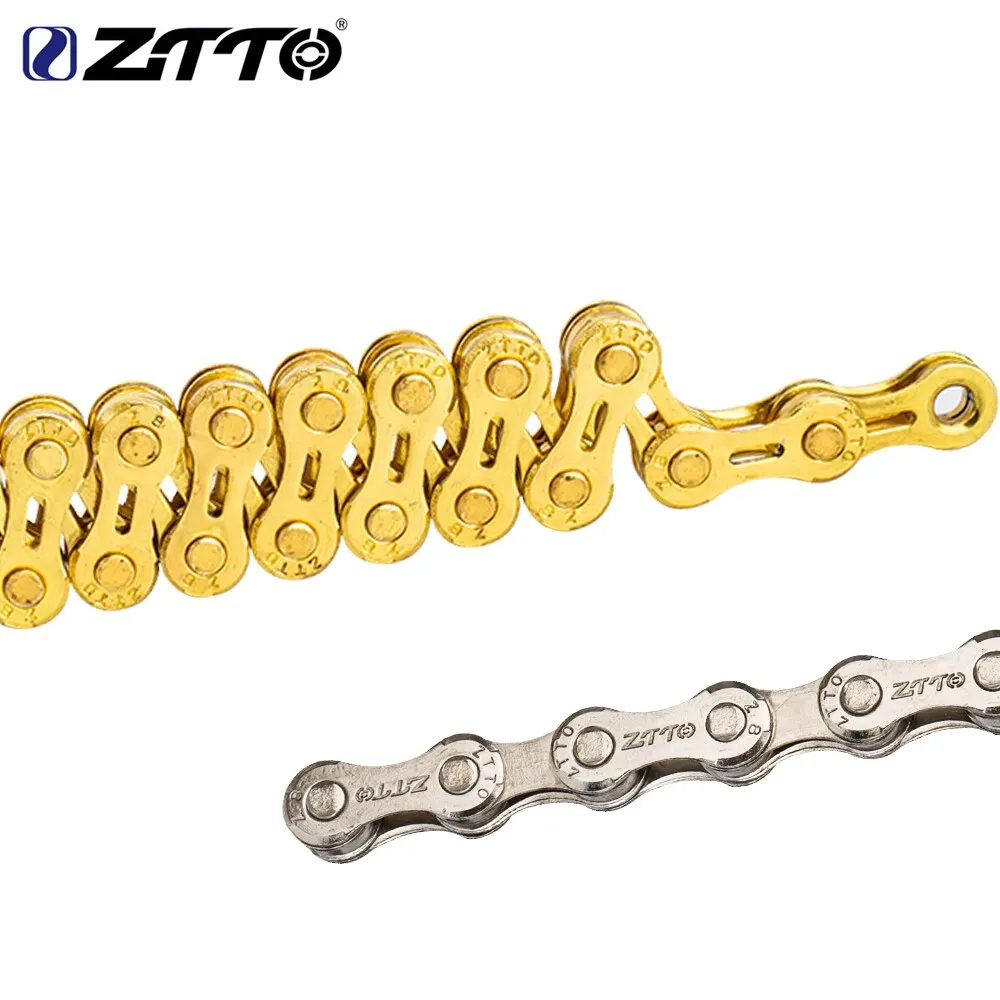 ZTTO 8 9 10 Speed Velocidade Bicycle Chain 8s 9s 10s MTB Mountain Road Bike HG53 HG73 M2000 3500 Sora Chains Golden Parts