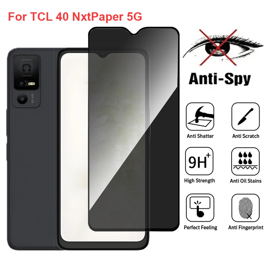 

For TCL 40 NxtPaper 5G Anti Spy Privacy Tempered Glass Screen Protector Compatible For TCL40 NxtPaper 5G Phone Film