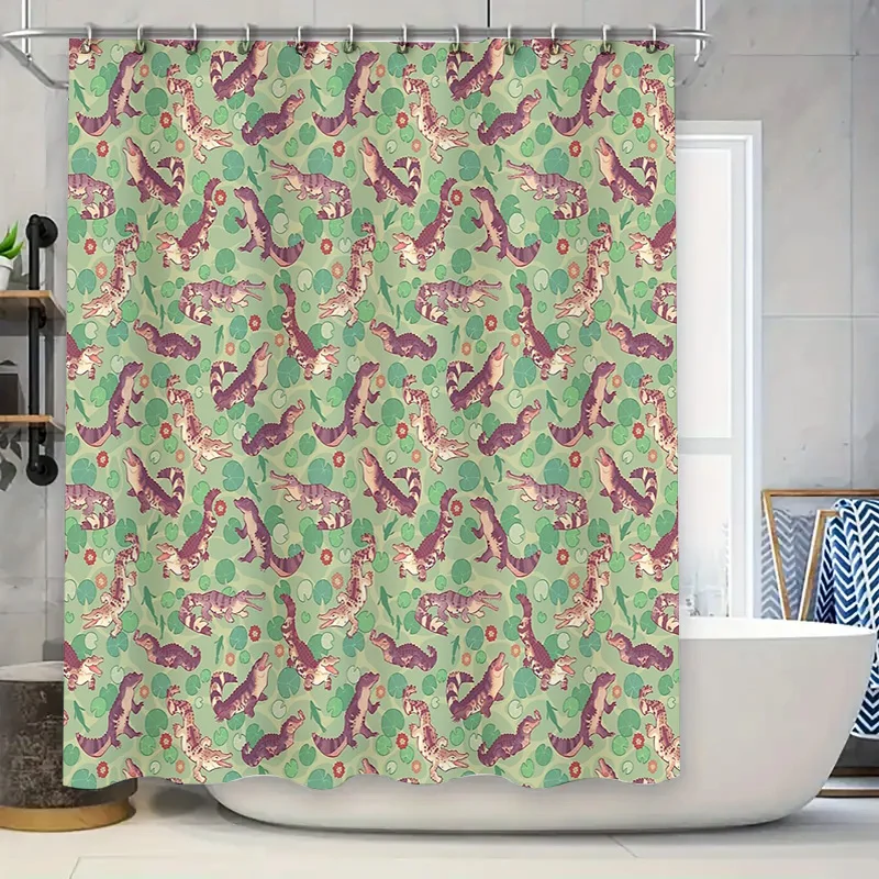 

Cat Shower Curtain Cute Kitten Patterned Bathroom Decor Farmhouse Style Washable Fabric Liner for Spa Home