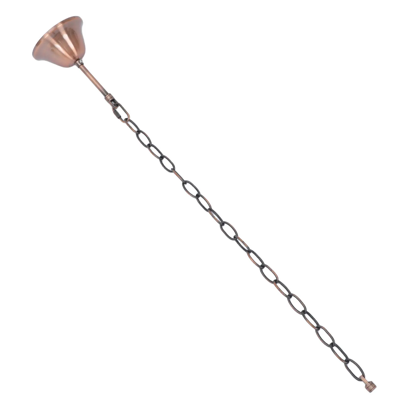 Decorative Iron Bell Ceiling Fan Pull Chain Extender for European Style Lighting Fans Easy Install Universal String