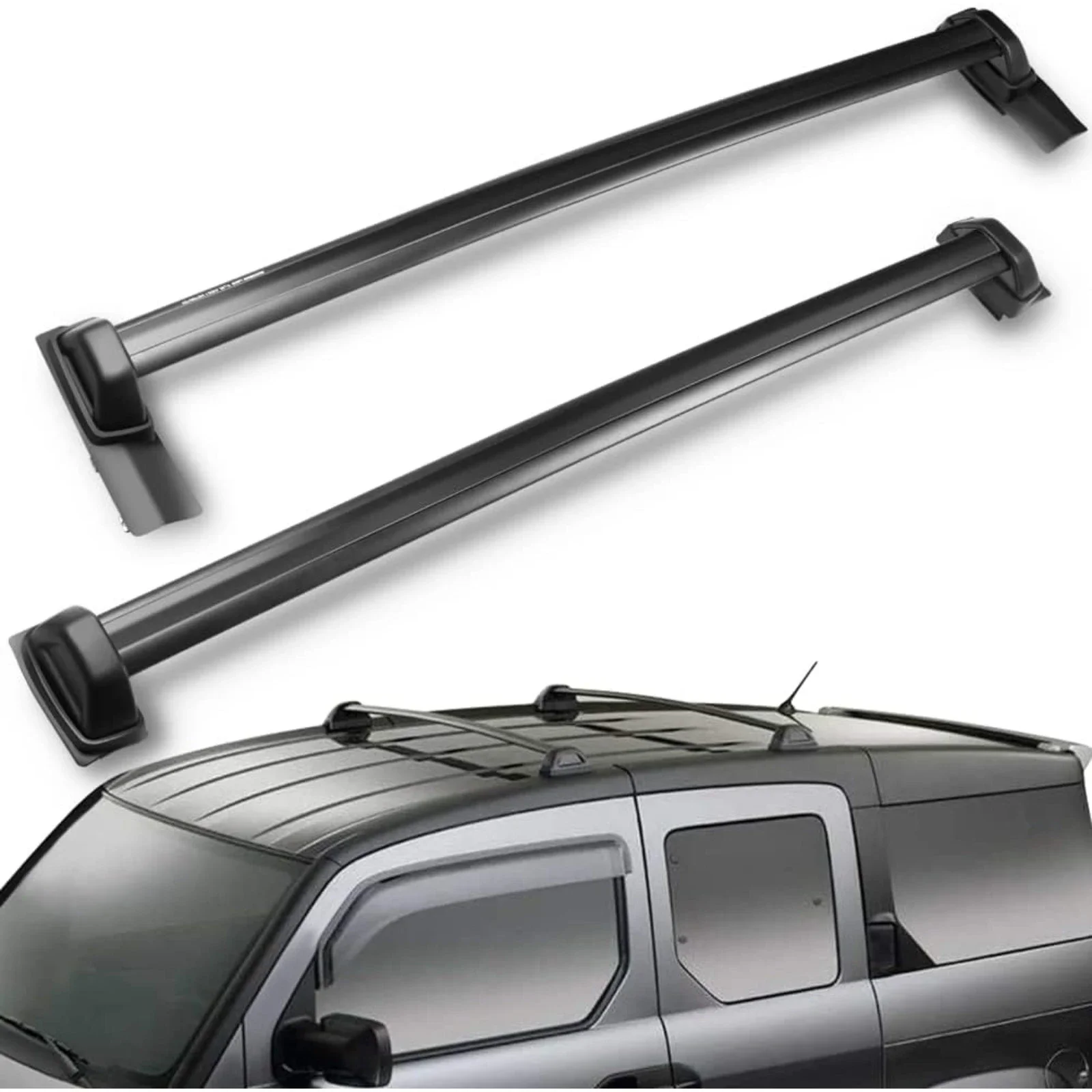 US  Roof Rack Crossbars Compatible for Honda Element 2003-2011 Cargo Racks Rooftop Luggage Canoe Kayak Carrier Rack - Max