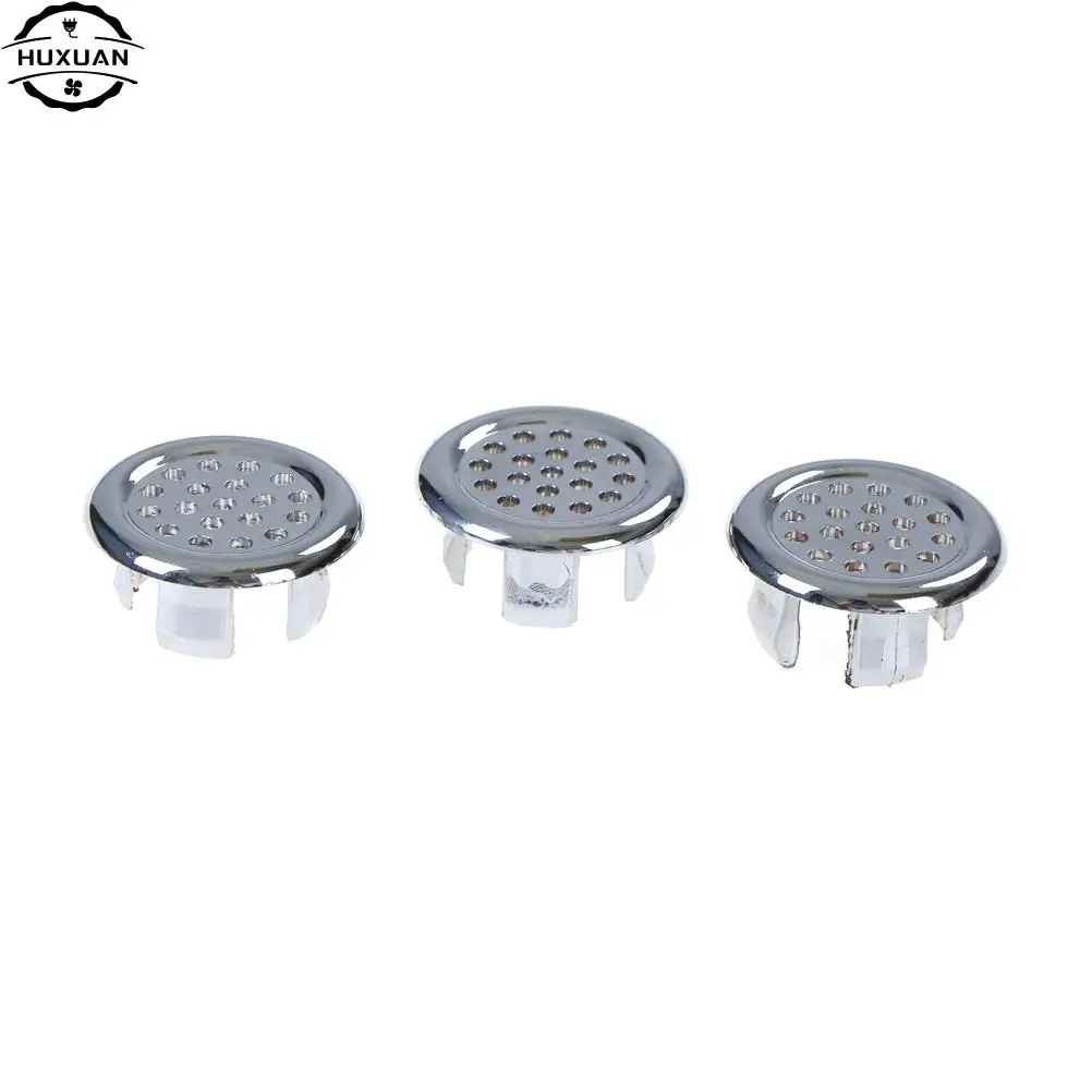 3 stks/partij Badkamer Overloop Ring Wastafel Ronde Overloop Cover Ring Insert Vervanging Netjes Chromen Accessoires