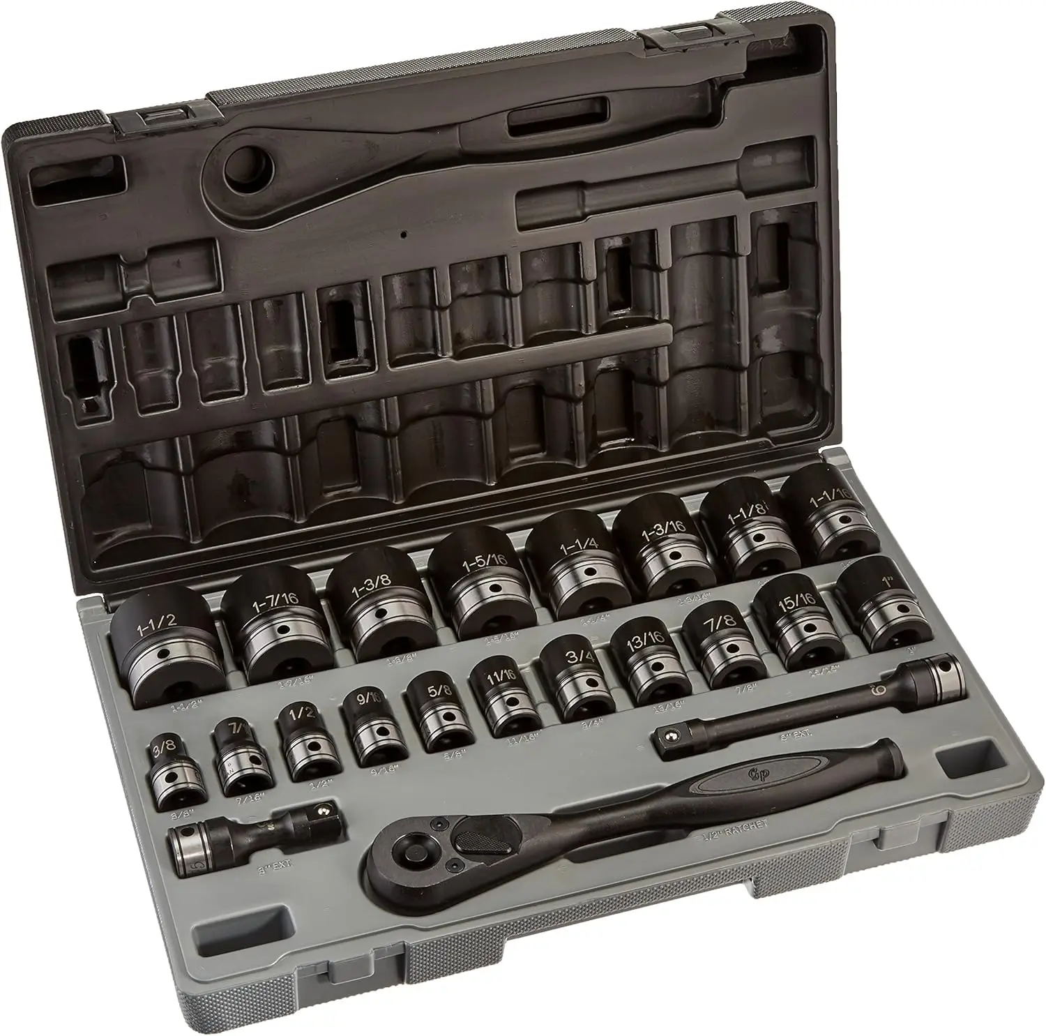 Corp - 1/2 Dr. 22Pc Fractional Duo-Socket Set - 6 Pt. (82622)