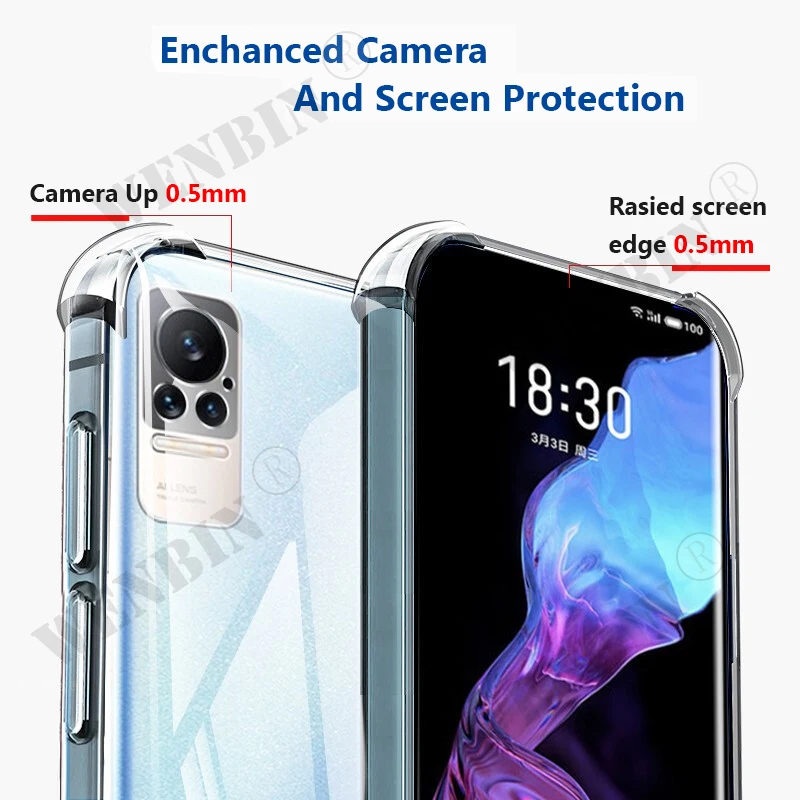 Case For Samsung S24 S23 S22 S21 Ultra Plus FE A55 A54 A35 A34 A25 A14 A15 5G Soft Transparent Silicone TPU Shockproof Cover