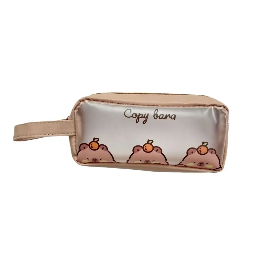 Imagem -02 - Capivara Grande Capacidade Lápis Bolsa Bonito Papelaria Cases Lápis Cases