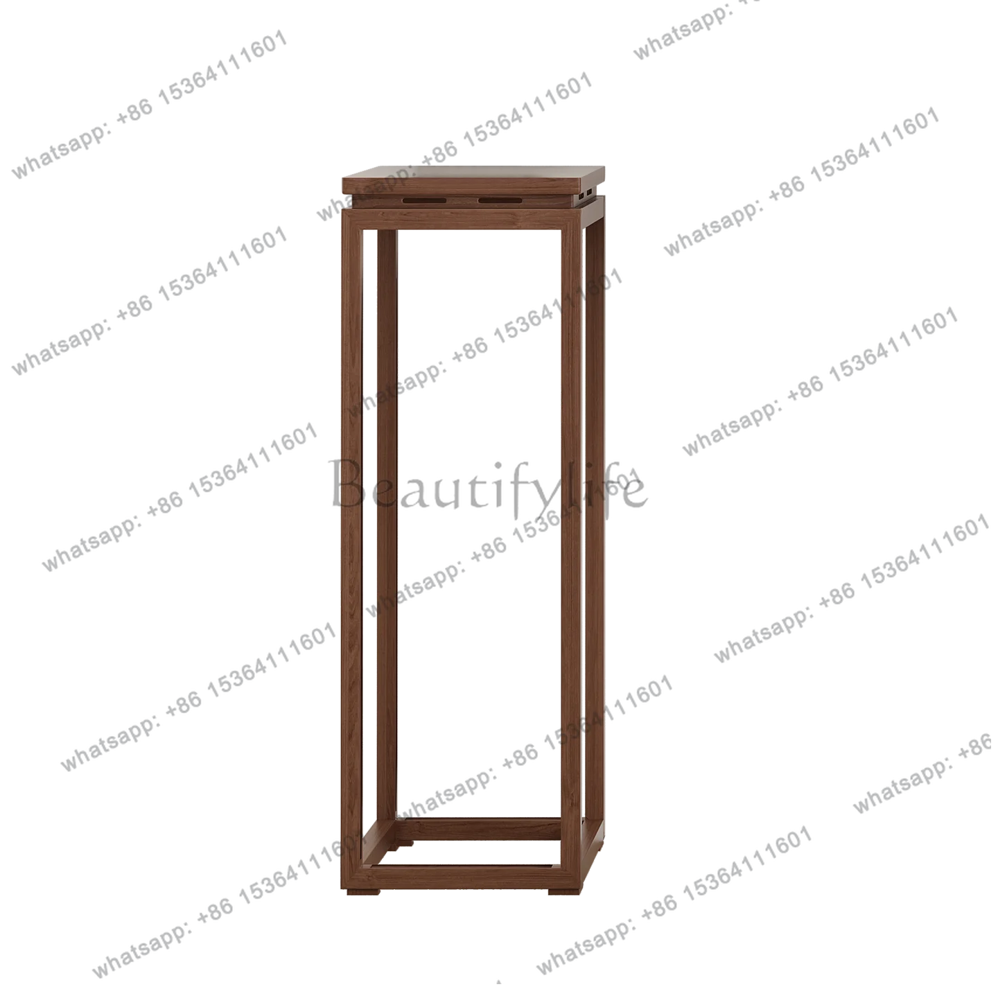 New Chinese style antique solid wood flower stand living room floor-to-ceiling bonsai stand