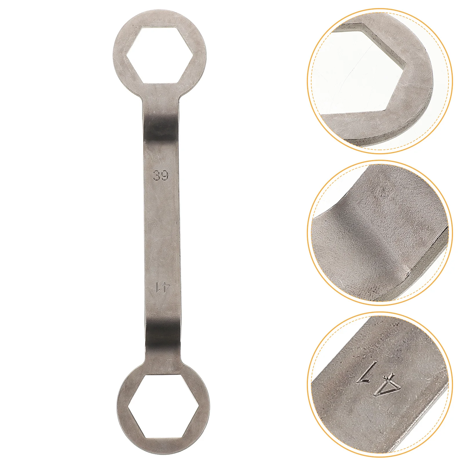 

Dual Head Ratcheting Wrench Motorcycle Clutch Pulley Disassembly Tool Metal Repair Spanner Motorcycle Wrench Dual Head Spanner