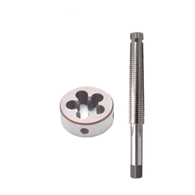 1 Set Left hand Trapezoidal tap and Die set TR 8 10 12 14 16 X1.5 X2 X3 X4 Thread Screw tr taps Round Threading Dies