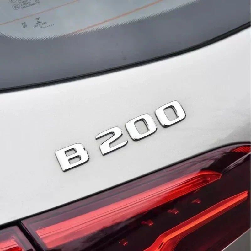 Car Trunk Letters Logo Emblem Badge Decals Sticker For Mercedes Benz B Class B180 W245 W246 W242 B200 B220 B260 B250 Accessories