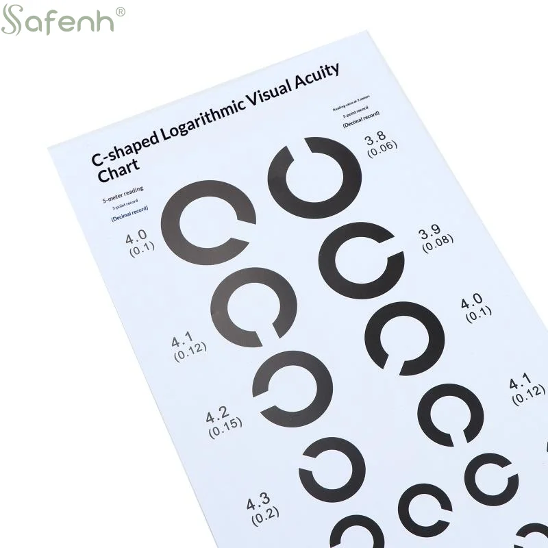 Near Vision Test Cards Vision Chart Decimal Broken C For Eye Exams | Medical/Optical Supplies view 2