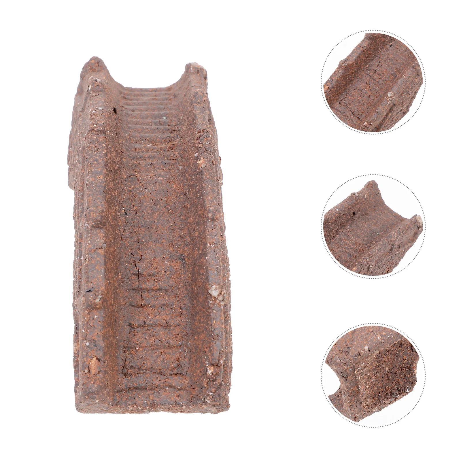 

Ceramic Vintage Arch Bridge Decoration for Fish Tank Aquarium Landscaping Ornament Unique Handcrafted Pond Accessory