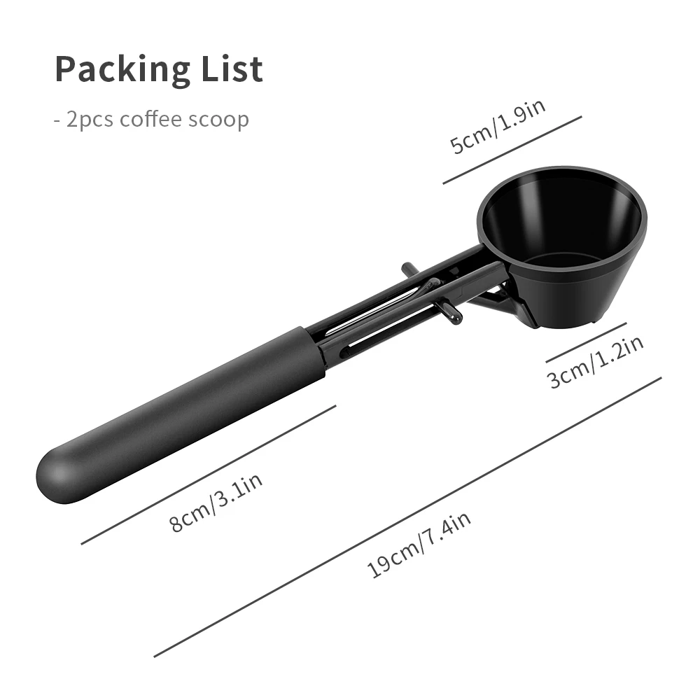 Coffee Scoop Funnel for flling Reusable K-cup Coffee Pot Coffee Spoon Sliding Design Measuring Spoon Kitchen Accessories