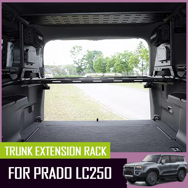 Car Molle Panel Rear Trunk extension rack Debri Racks Cargo Organizers For Toyota Land Cruiser 250 Prado LC250 2024 2025