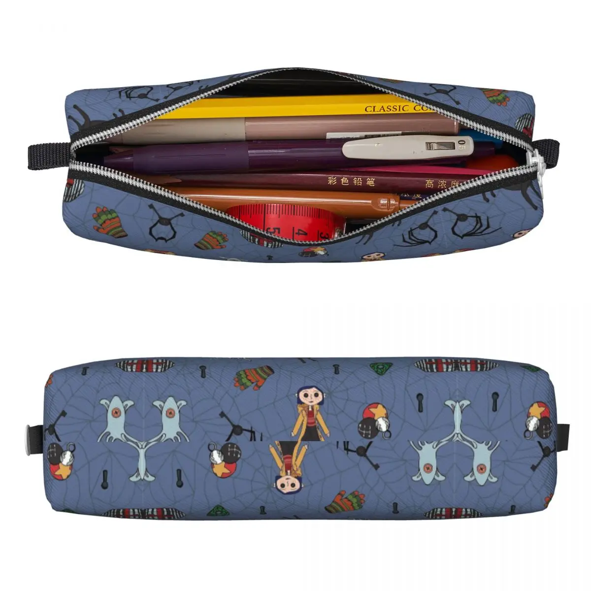 New Coralines Pattern Pencil Case Pencilcases Pen for Student Large Storage Pencil Bags School Supplies Zipper Accessories