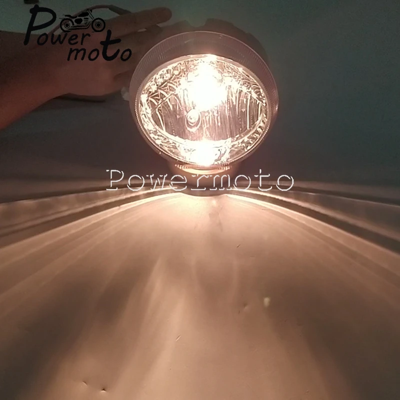 For LX 150 125 LX150 LX125 Motorcycle 12V 35W Clear Glass Headlight  High / Low Beam LED Round Front Head Lamp HS1 Socket P43T
