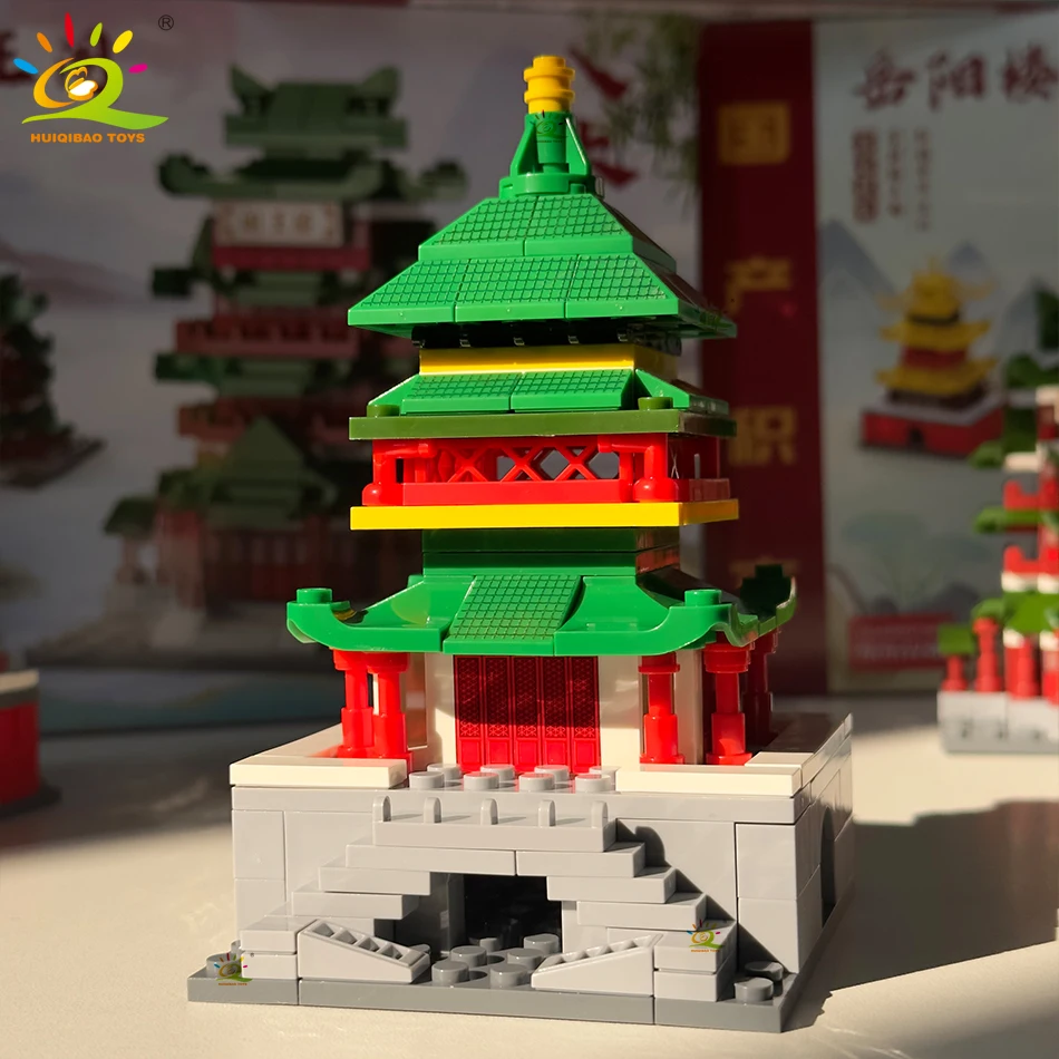 HUIQIBAO-Mini blocs de construction Moc City Street View, rue commerciale de bricolage, café, jouets de puzzle, ornements pour la maison, décoration