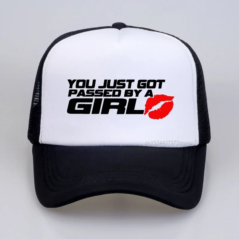 

You Just Got Passed By A Girl funny Baseball Cap NEW Boy Adjustable Baseball Cap Summer Golf Dad Hat Mesh Breathable hats