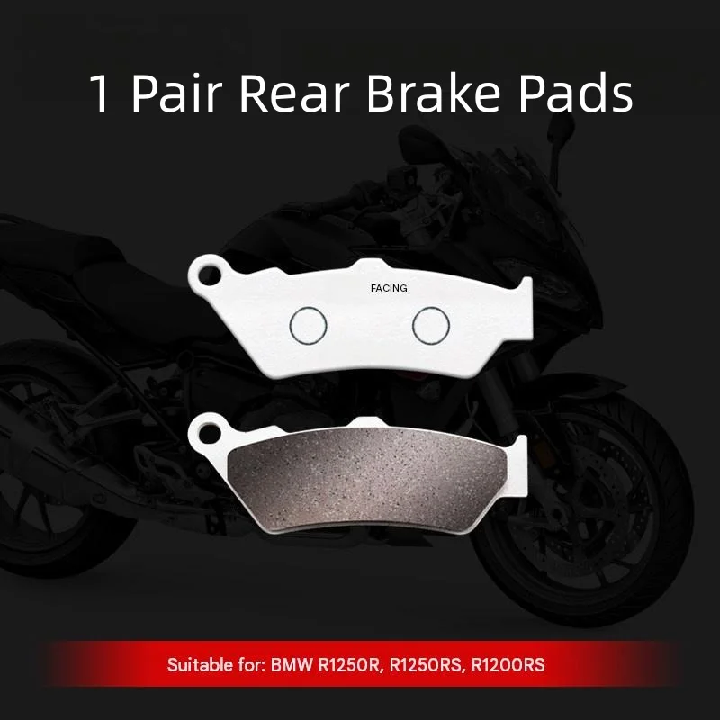For BMW R1250R R1250RS R1200RS Carbon‑Copper Based Brake Pads Fast Heat Dissipation Low‑Dust Brake Pads Mod Accessories