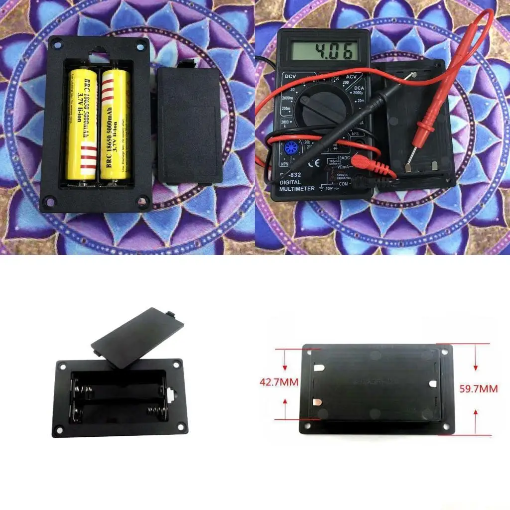 M5TD 18650 Battery Holder Plastic Battery Holder Power Plug Series Connection