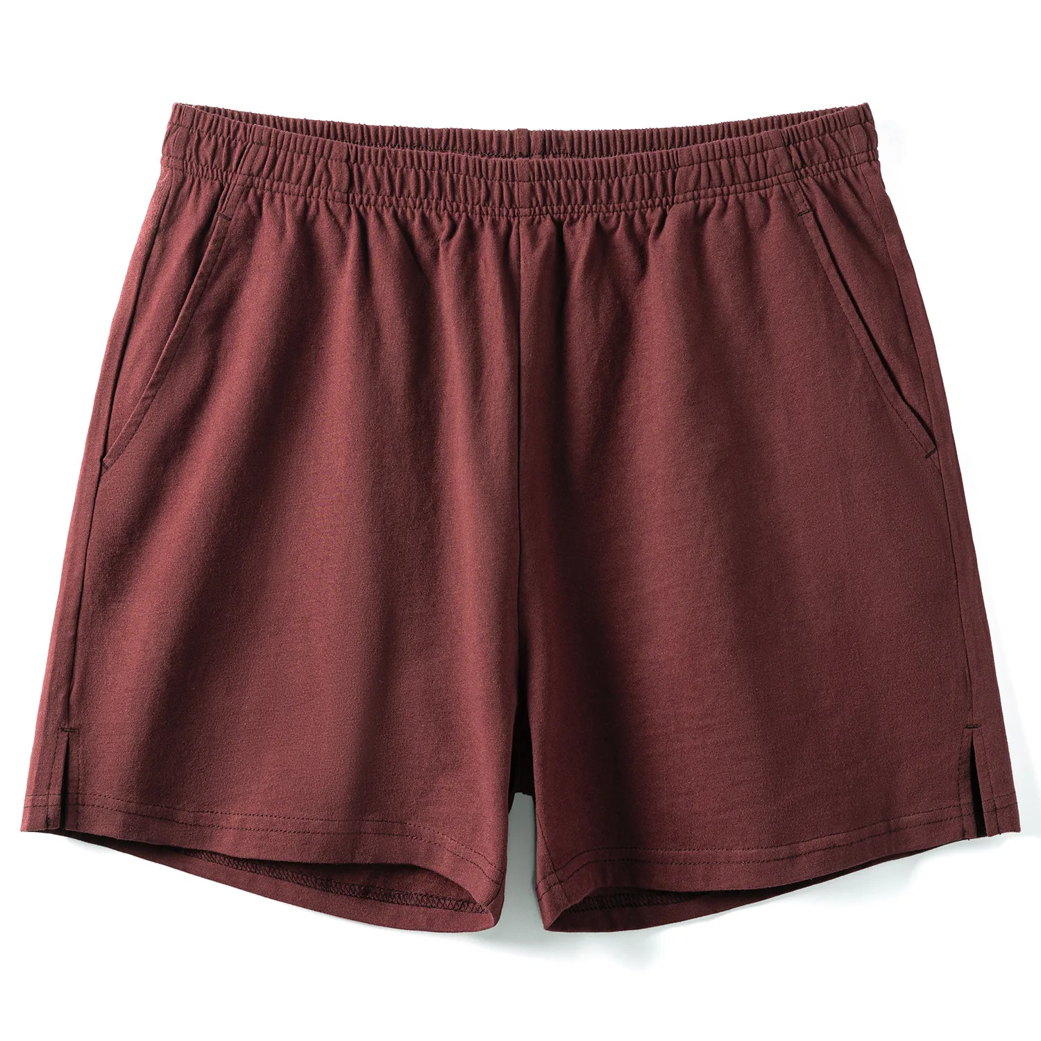 200 جرام شورت منزلي من القطن الممشط للرجال مقاس 4 بوصات مقاس كبير شورت صالة ناعم مغسول بسيط مريح مناسب ملابس نوم بيجامة قيعان