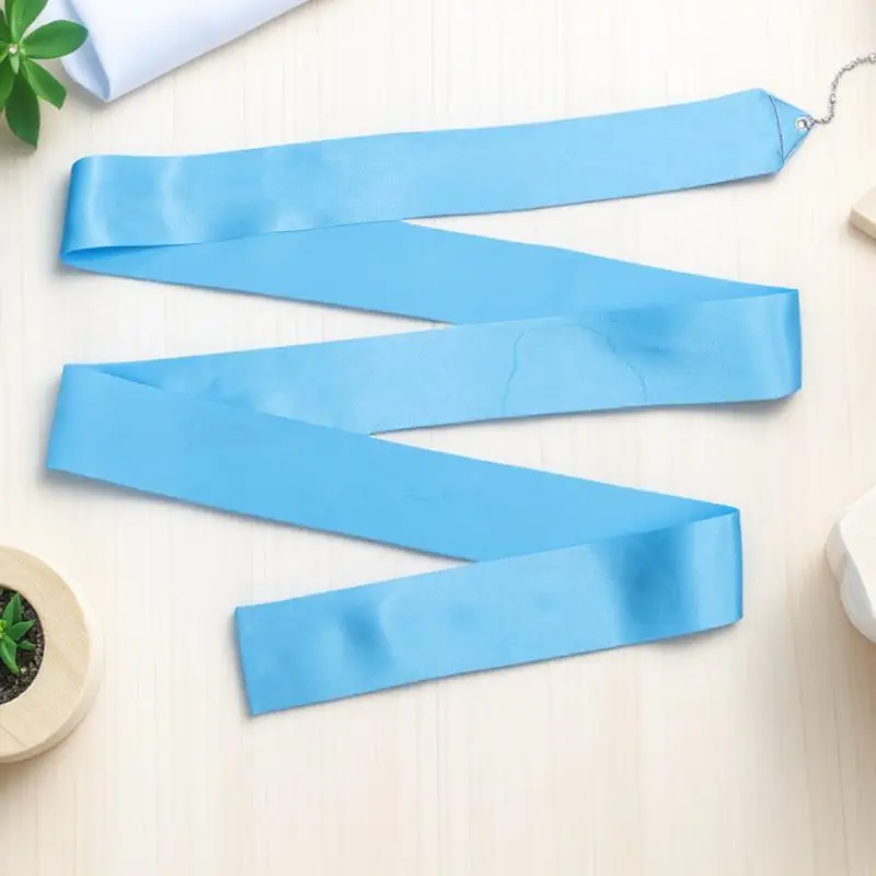 2Pcs 2M Multicolor Rhythmic Ribbon Dancing Streamer for Gymnastics Dance Routine Circus Skill Marching Band Color Guard