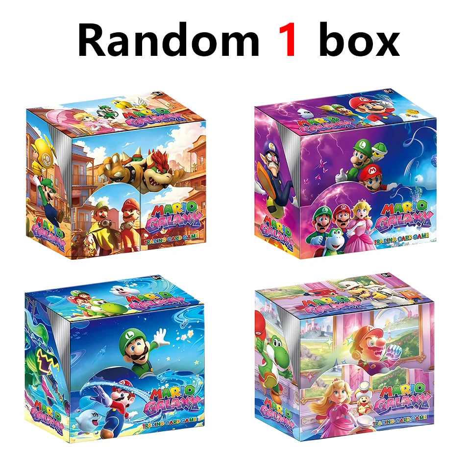 Nuevas 36 tarjetas de juego de Mario Bros, colección de tarjetas coleccionables de Super Mario, figura de acción, paquete de refuerzo en inglés, juguete de batalla, regalo! #