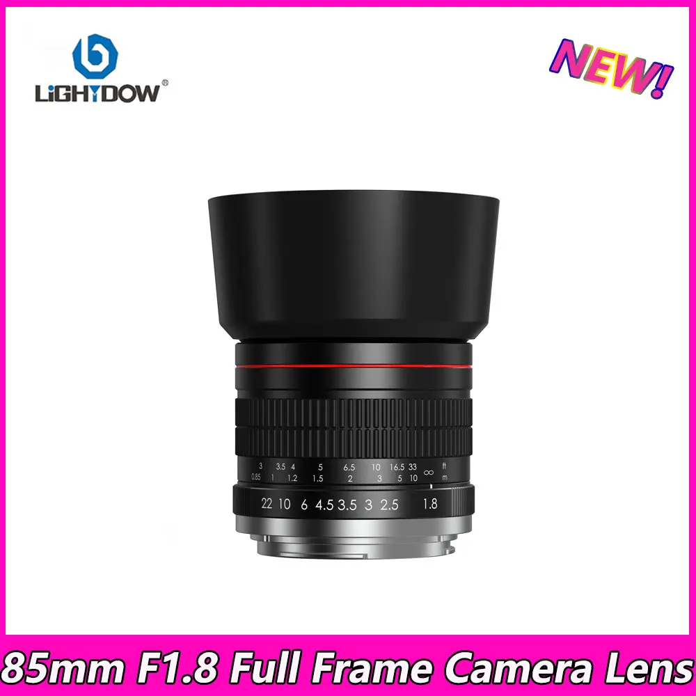 

Lightdow Full Frame 85mm F1.8 Manual Focus Portrait Lens for Canon EOS 600D 550D 700D 1300D 6D 7D Sony Nikon DSLR Camera