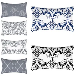 Modern Classic Geometric Cushion Cover 30x50 Polyester Pillowcase Home Decor Living Room Chair Sofa Waist