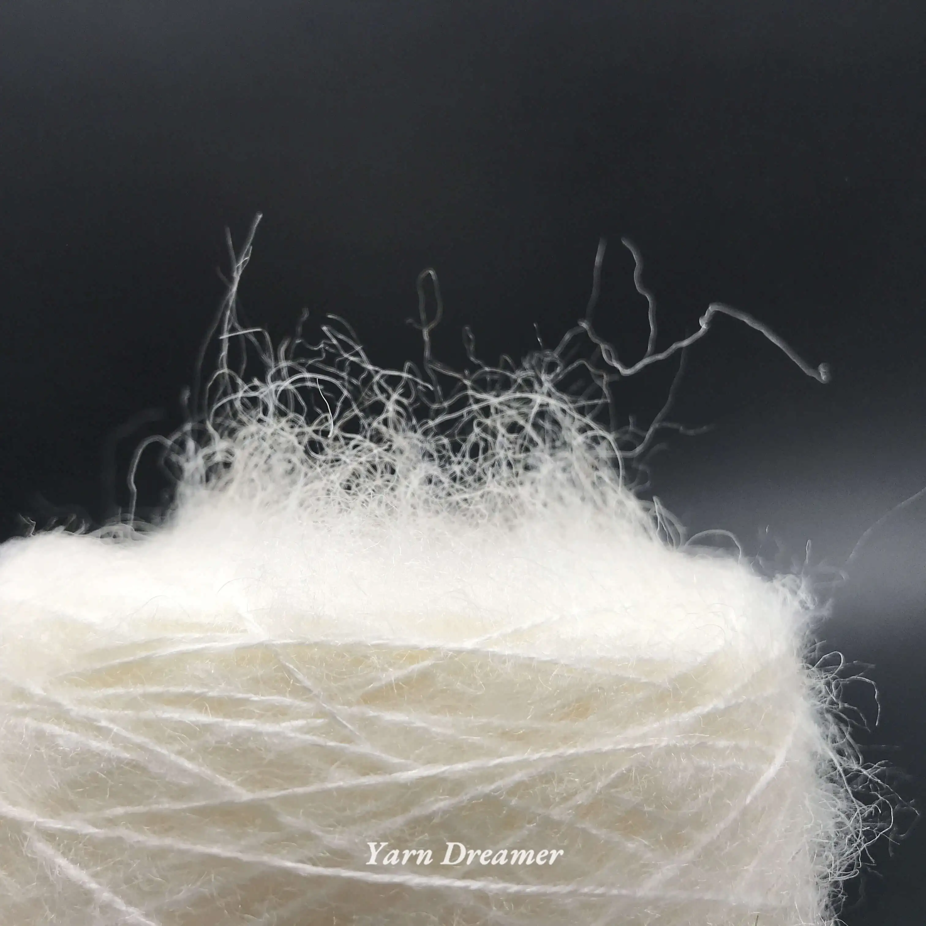 

White Mohair Fine Wool Yarn 100g Hand Knitting Yarn Puffy Yarn Soft Yarns for Knitting and Crochet thread