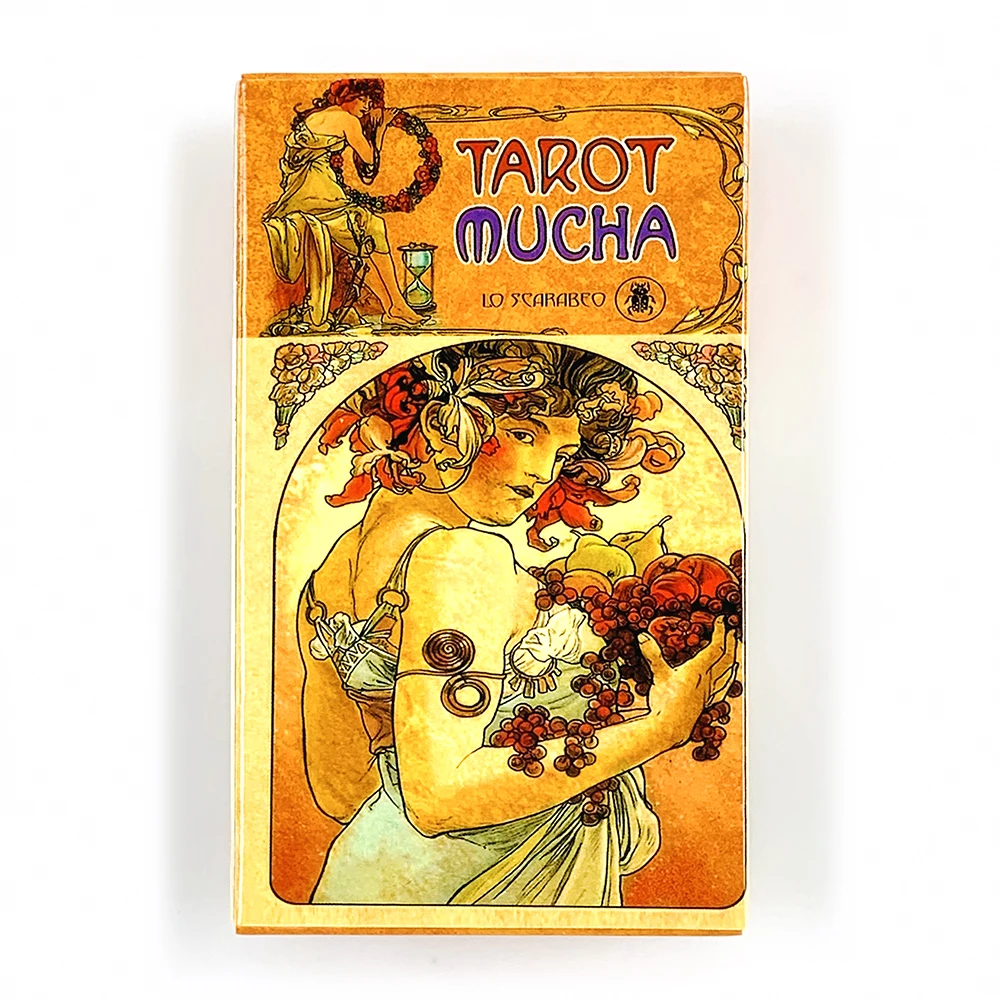 Cartes Tarot Mucha, 78 cartes, édition anglaise Visions Divination Borad Games, parfaites pour la guidance spirituelle et les collectionneurs