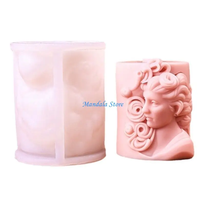 

U2JC Silicone Mould European Portrait Molds Epoxy Resin Molds Home Decoration