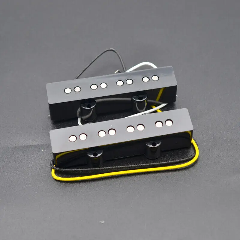 

Open Alnico 5 4 String JB Bass Pickup Neck or Bridge Pickup Braided Cloth Cable
