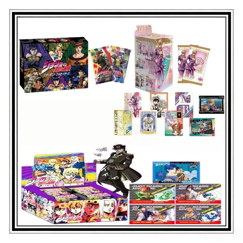 

Authentic JOJO Strange Adventure Card Gold Wind Seal Guardian Flower Bundle Laser Card Anime Dynamic Collection Card Toy Gift