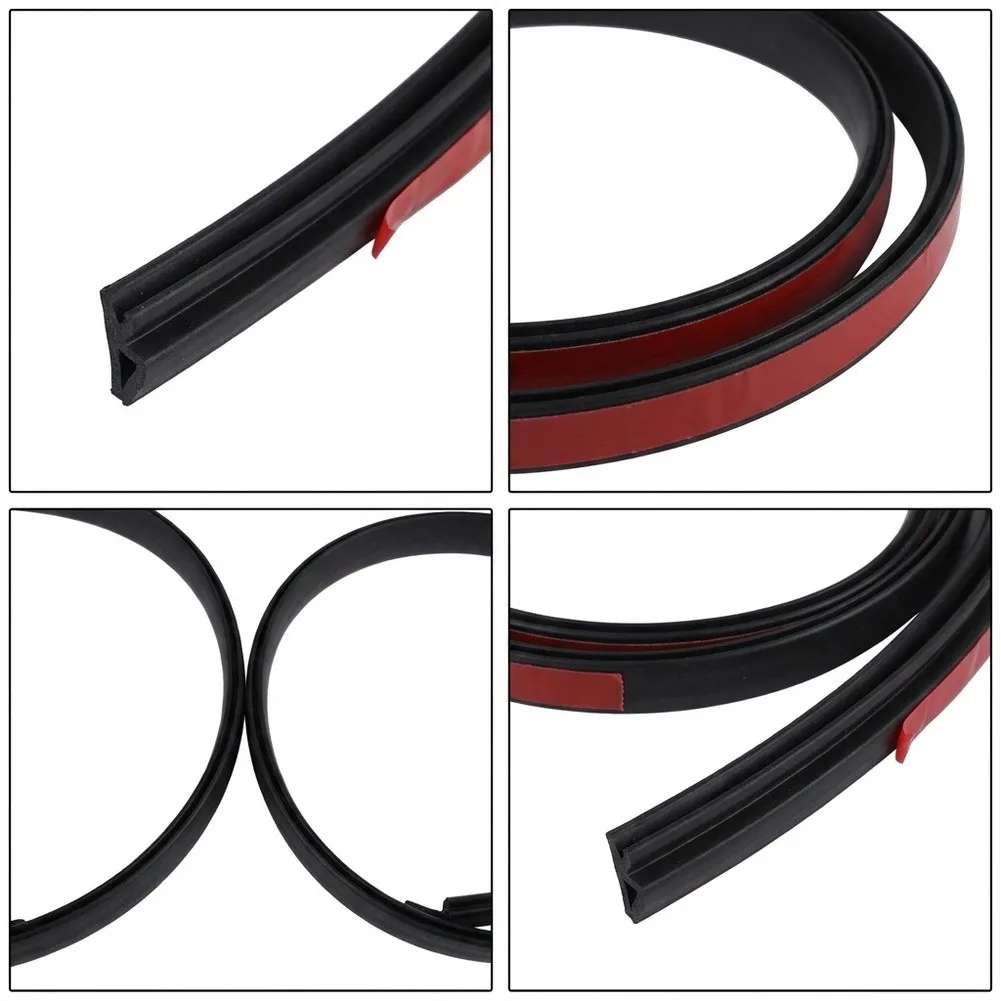 Drip Molding Trim Set for Toyota For Tacoma 2016 to 2023 Roof Seal Replacement Black Rubber 75551-04080 75552-04080