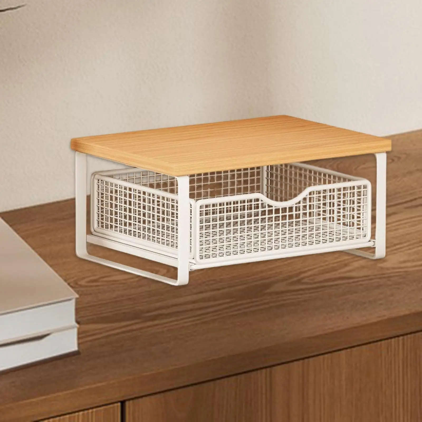 

Desktop Printer Stand Rustic Small Printer Table for Bedroom Kitchen Office