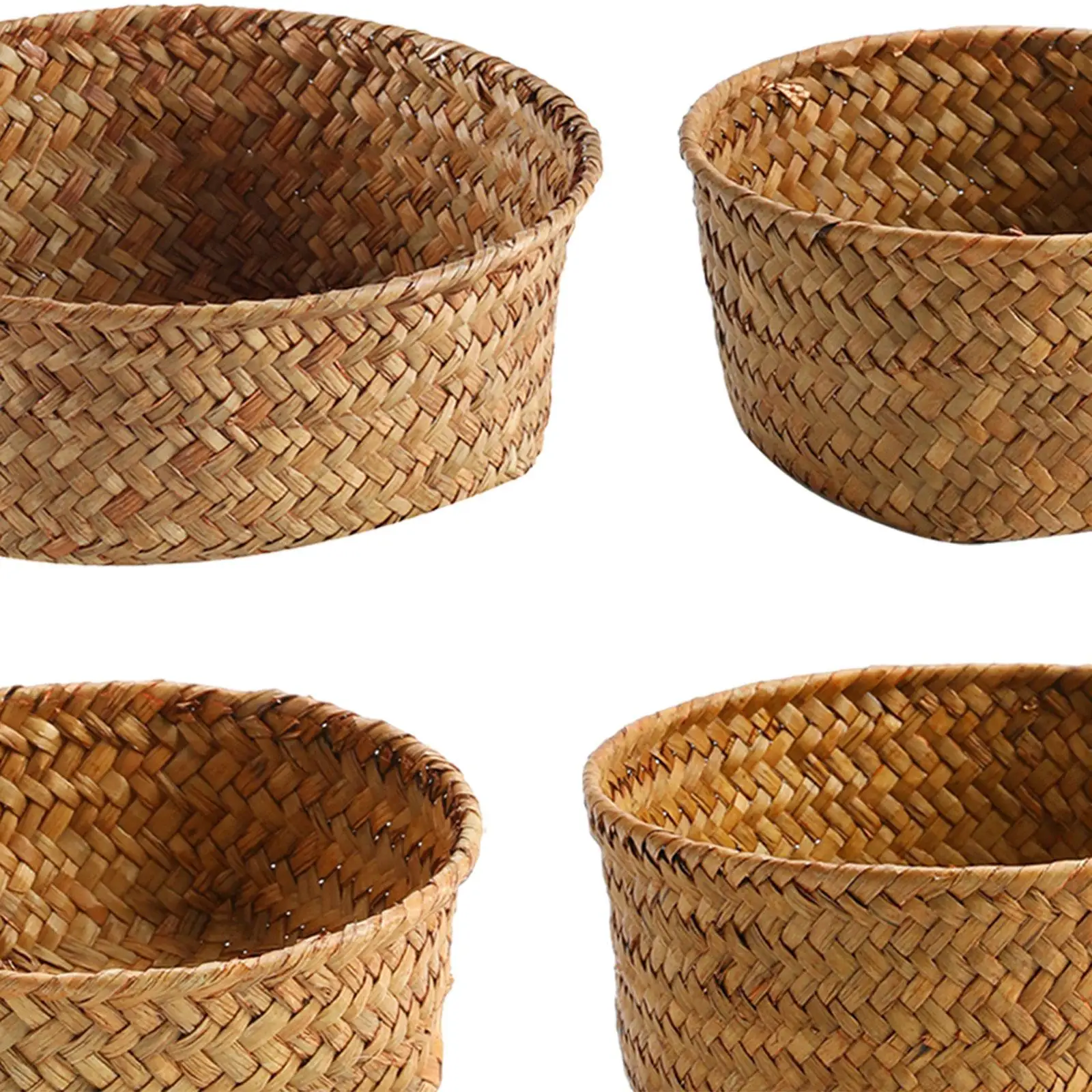 Woven Storage Basket Woven Bread Basket Home Decor Serving Tray Tissue Holder