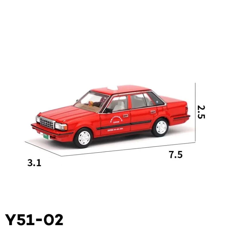 Xcartoys 1:64 Cro-wn Taxi Gen.7 Y51-02 Red Alloy Simulation Model Car