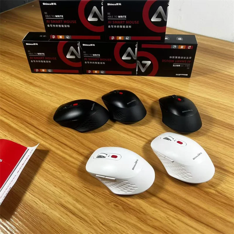 

Беспроводная Bluetooth-мышь с двумя режимами искусственного интеллекта, эргономичная офисная перезаряжаемая беспроводная мышь с искусственным интеллектом AI