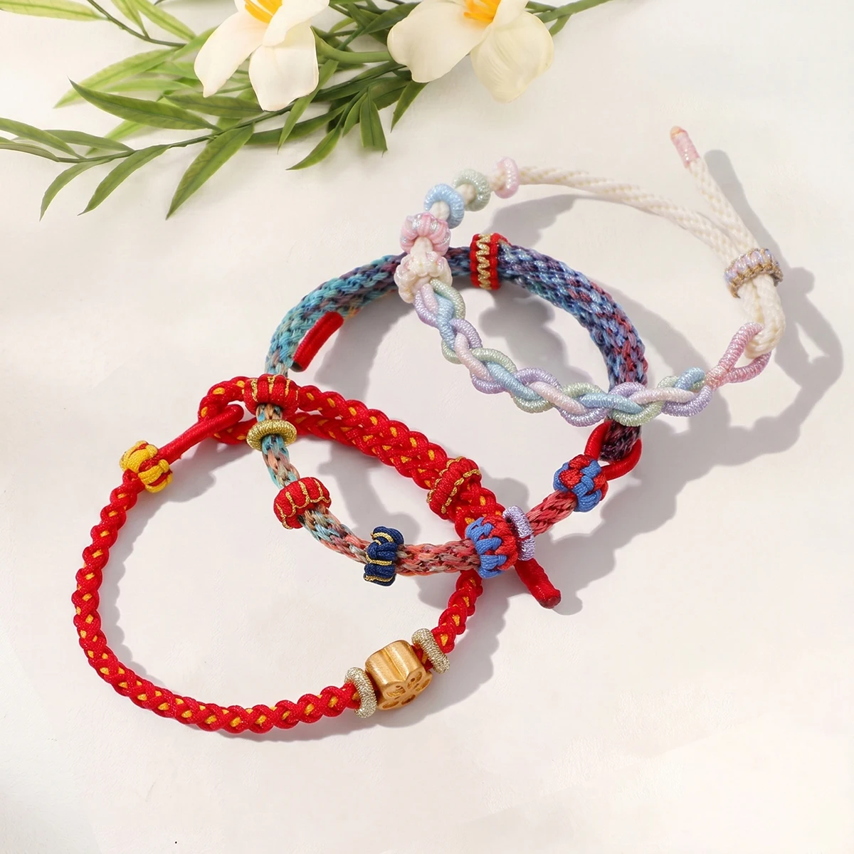 30meters 0.8mm Nylon Cord Thread Gradient Colors Chinese Knot Macrame Cord Bracelet Braided String DIY Tassels Beading Thread – Detail 3