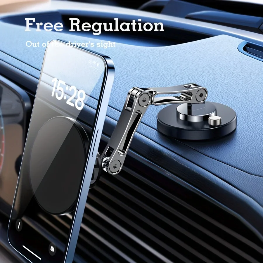 

Strong Magnetic Phone Holder for Car - 360° Rotation, Adjustable, One-Hand Operation,Hands-Free, Easy Installation, Sturdy