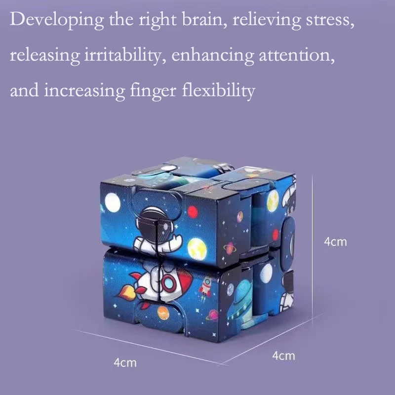 Anti-stress Infinite Cube Infinity Cube Office Flip Cubic Puzzle Stress Reliever Autism Toys Relax Stress Relief Toy For Adults