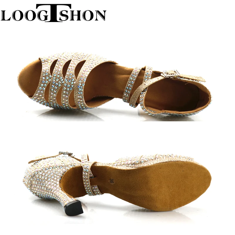 LOOGTSHON Latin water platform buty do tańca kobieta moda buty wysokie obcasy buty jazzowe obcasy dla dziewczynek damskie buty platformy...