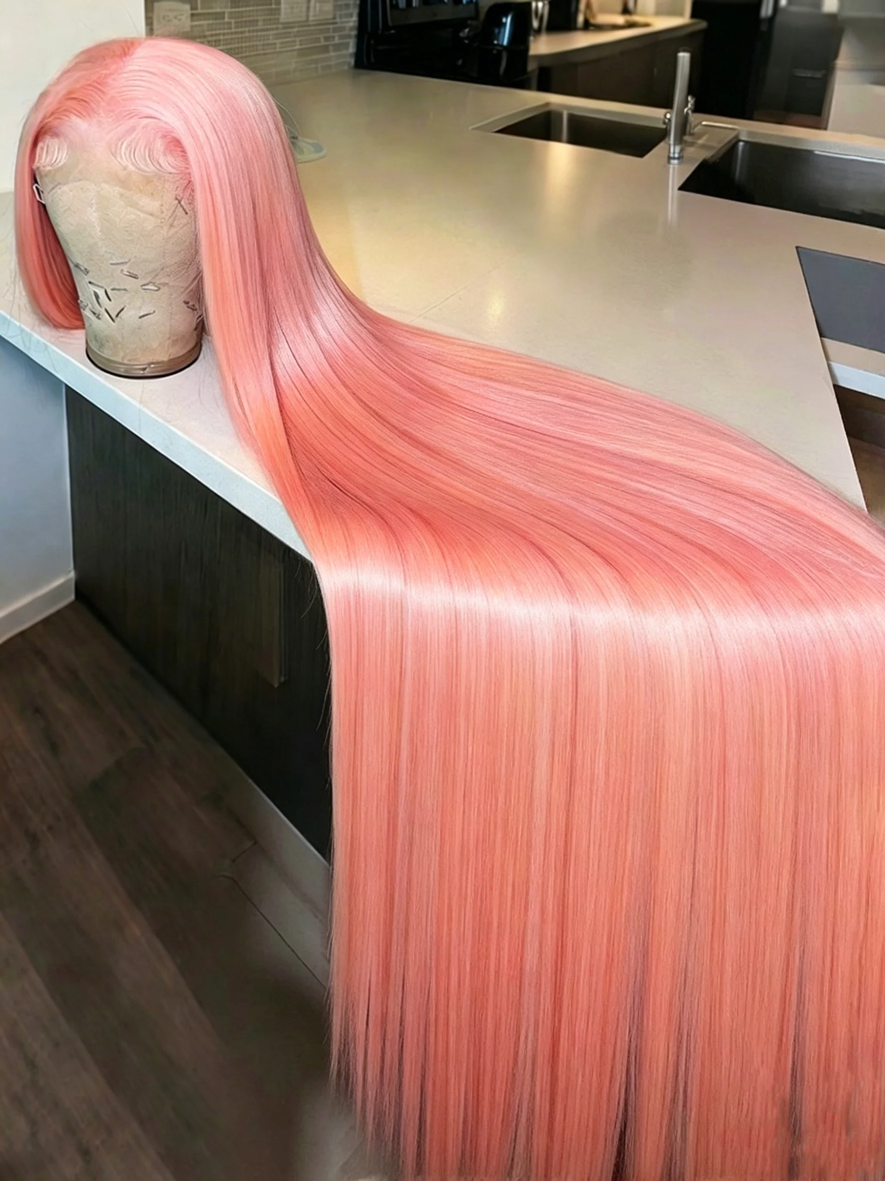 

13x4 Pink Lace Front Human Hair Wig 13x6 Transparent Hd Lace Frontal Wigs Human Hair Straight Remy Hair Colored Woman Wigs