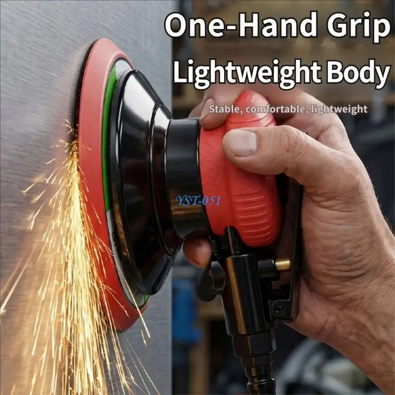 E15A 3/4/5/6Inch Pneumatic Air Sander Polisher Tool Orbital Machine Polishing