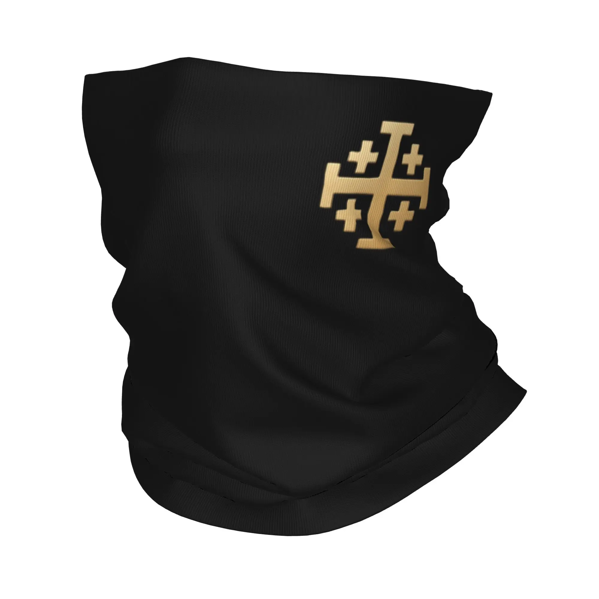 Knight Jerusalem Cross Christian Bandana Neck Cover Printed Templar Jesus Balaclavas Face Mask Scarf Headband Men Women Adult