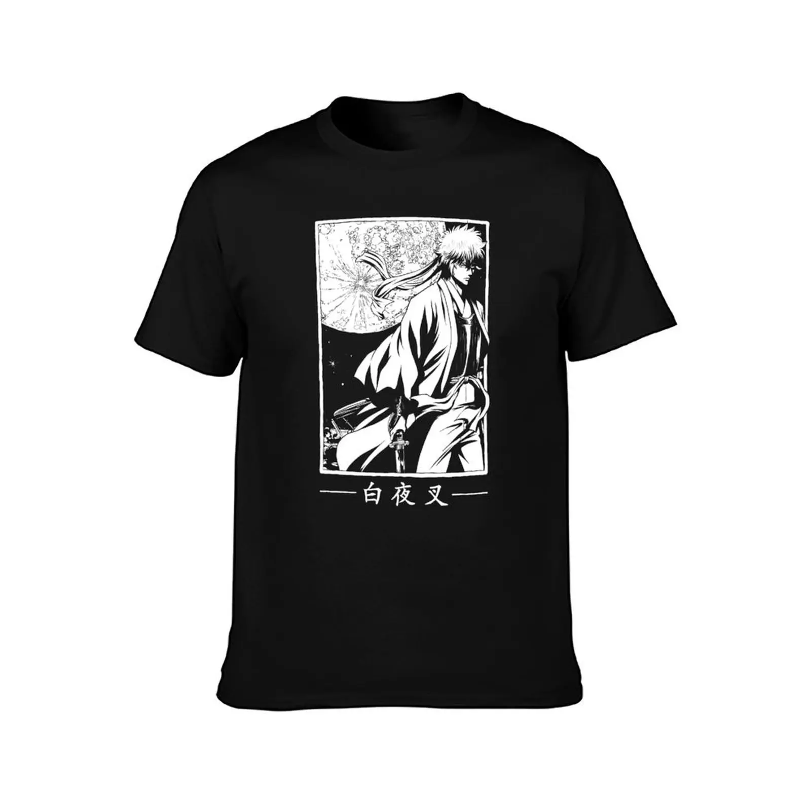 Gintoki Sakata | The White Yaksha T-Shirt Summer Casual Cotton Tee Oversized Streetwear Tops Vintage Graphic Print